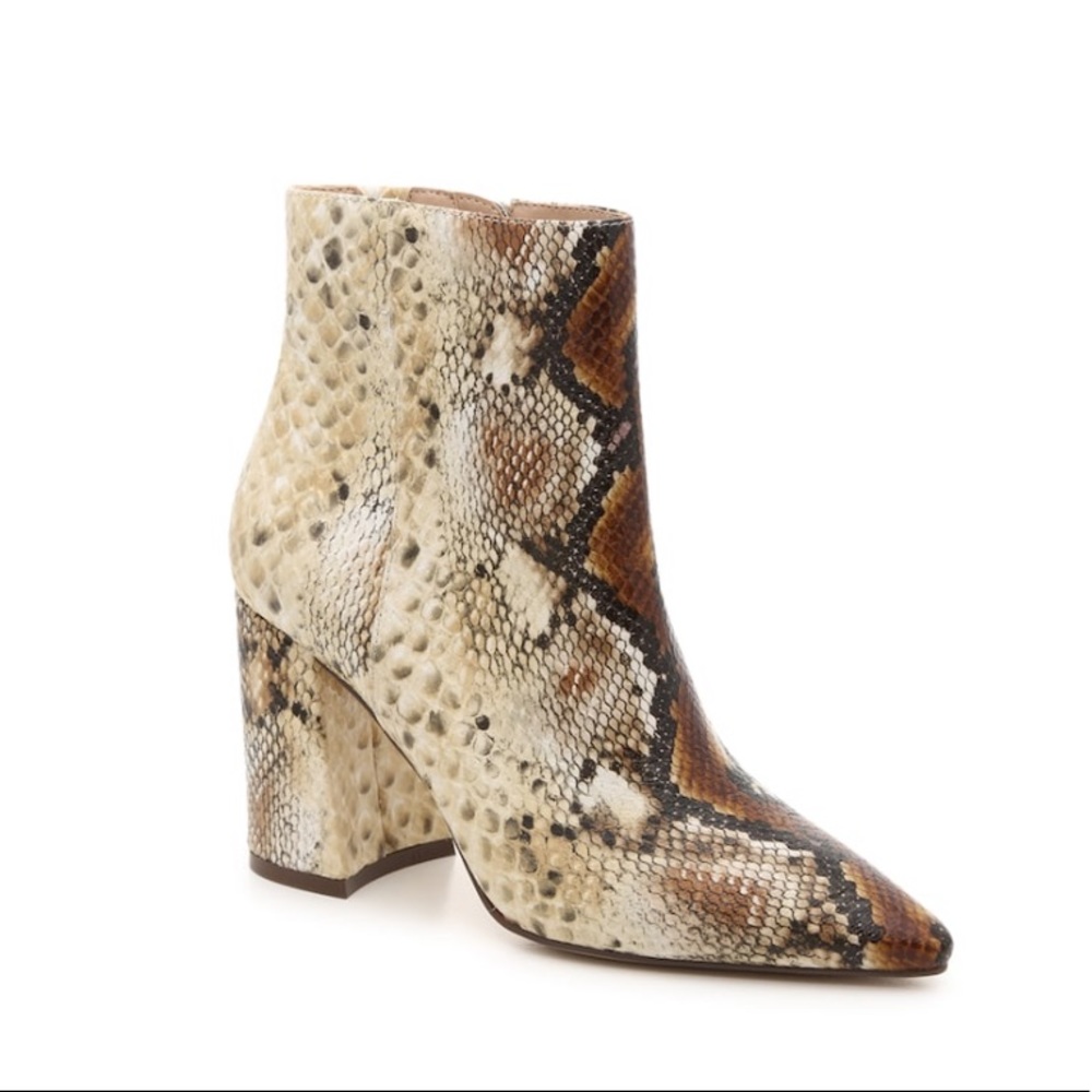 Charles David Snakeskin Booties